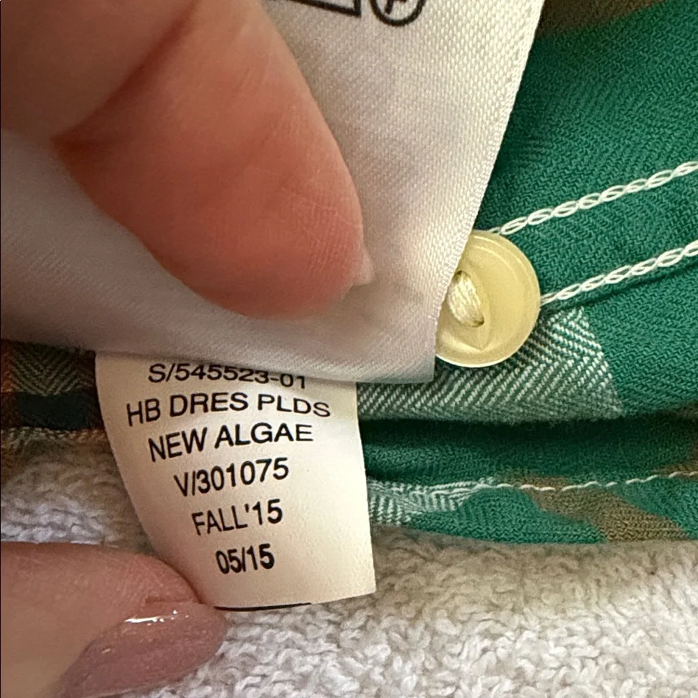 GAP Kids Plaid Button Down Shirt Hunter Palisade New Algae Green